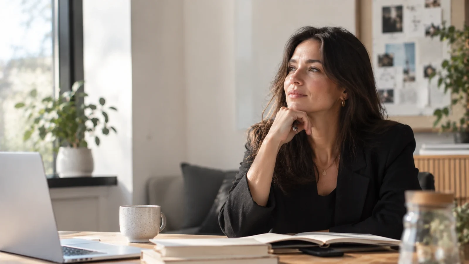 Reflective leadership: a woman writing a leadership reflection in her journal